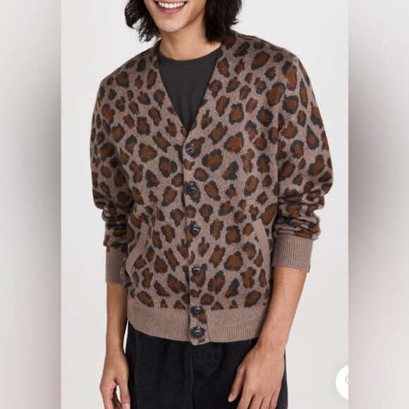 Rag & Bone Leopard Mohair Winslow Cardigan - Picture 3 of 7
